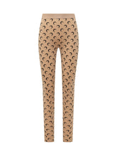 MARINE SERRE - Leggings Moon Printed con Fascia Logo - Rosa - LIDIASHOPPING® - Official Website