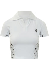 MARINE SERRE - Polo Tennis a Maniche Corte - Bianco - LIDIASHOPPING® - Official Website