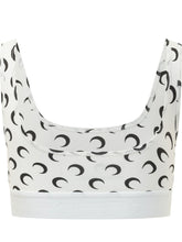 MARINE SERRE - Reggiseno Sportivo Stampa Moon - Bianco - LIDIASHOPPING® - Official Website