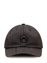 MARINE SERRE - Cappello Baseball con Logo Ricamato - Nero - LIDIASHOPPING® - Official Website