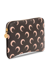 MARINE SERRE - Pouch Moon con Stampa Luna - Nero - LIDIASHOPPING® - Official Website