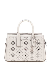 MICHAEL MICHAEL KORS - Borsa Laila Satchel Piccola con Intagli - Bianco | Lidia Shopping ® | Official Website