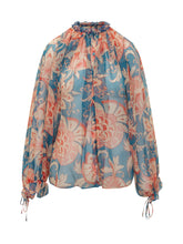ETRO - Ruffled Collar Shirt with Laces - Multicolor - LIDIASHOPPING® - Official Website