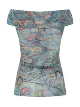 ETRO - Straight Neck Top with Knot - Blue - LIDIASHOPPING® - Official Website