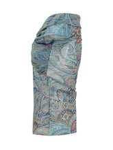 ETRO - Straight Neck Top with Knot - Blue - LIDIASHOPPING® - Official Website