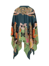 ETRO - Open Cape with Decorative Print - Multicolor - LIDIASHOPPING® - Official Website