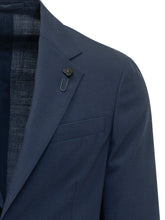 LARDINI - Abito Easy Wear Drop 7 con Scollo a V - Blu - LIDIASHOPPING® - Official Website