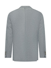 LARDINI - Liknit Single Breasted Jacket with Lapels - Grey - LIDIASHOPPING® - Official Website