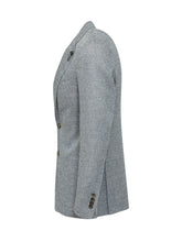 LARDINI - Liknit Single Breasted Jacket with Lapels - Grey - LIDIASHOPPING® - Official Website