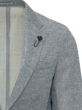 LARDINI - Liknit Single Breasted Jacket with Lapels - Grey - LIDIASHOPPING® - Official Website