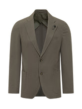 LARDINI - Iconic Drop 7 Dress with V Neck - Green - LIDIASHOPPING® - Official Website
