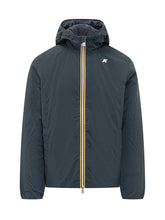 K-WAY - Hooded Jacket with Front Zip - Blue - LIDIASHOPPING® - Official Website
