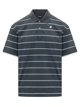 K-WAY - Short Sleeve Striped Polo Shirt - Blue - LIDIASHOPPING® - Official Website