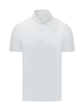 K-WAY - Polo Amedee in Piquet con Logo - Bianco - LIDIASHOPPING® - Official Website
