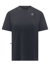 K-WAY - Short Sleeve T-shirt with Logo - Blue - LIDIASHOPPING® - Official Website