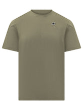 K-WAY - T-shirt Girocollo con Logo - Verde - LIDIASHOPPING® - Official Website