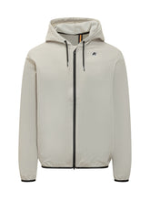 K-WAY - Hooded Jacket with front zip - Beige - LIDIASHOPPING® - Official Website