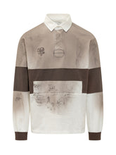 WOC - Treviso Striped Polo with Collar - Beige - LIDIASHOPPING® - Official Website