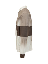 WOC - Treviso Striped Polo with Collar - Beige - LIDIASHOPPING® - Official Website