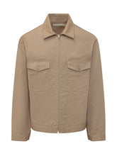 UNIVERSAL OVERALL - Giacca Zip-Up con Tasche Frontali in Cotone - Beige - LIDIASHOPPING® - Official Website