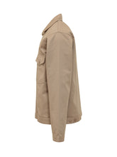 UNIVERSAL OVERALL - Giacca Zip-Up con Tasche Frontali in Cotone - Beige - LIDIASHOPPING® - Official Website