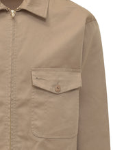 UNIVERSAL OVERALL - Giacca Zip-Up con Tasche Frontali in Cotone - Beige - LIDIASHOPPING® - Official Website