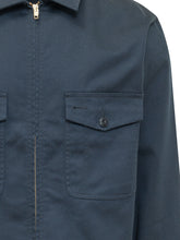UNIVERSAL OVERALL - Zip-Up Cotton Jacket with Front Pockets - Blue - LIDIASHOPPING® - Official Website