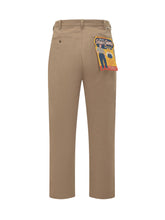 UNIVERSAL OVERALL - Pantaloni Relaxed con Pinces in Cotone - Beige - LIDIASHOPPING® - Official Website