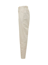 UNIVERSAL OVERALL - Pantaloni Tapered con Pinces in Cotone - Beige - LIDIASHOPPING® - Official Website