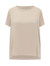 Q-WINS - Short Sleeve Blouse with Curved Hem - Gold - LIDIASHOPPING® - Official Website