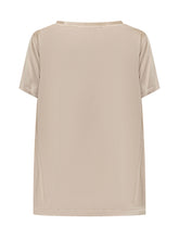 Q-WINS - Short Sleeve Blouse with Curved Hem - Gold - LIDIASHOPPING® - Official Website