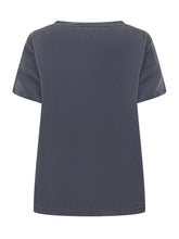Q-WINS - Round Neck Blouse with Curved Hem - Purple - LIDIASHOPPING® - Official Website