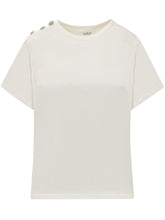 BA&SH - T-shirt with Shoulder Detail - White - LIDIASHOPPING® - Official Website