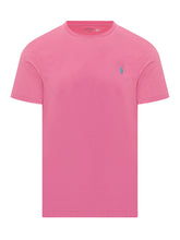 POLO RALPH LAUREN - Short Sleeve T-shirt with Embroidery - Pink - LIDIASHOPPING® - Official Website