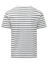 POLO RALPH LAUREN - Striped Knit T-Shirt with Logo - White - LIDIASHOPPING® - Official Website