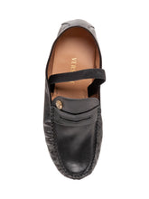 VERSACE - Loafers with Visible Stitching - Black - LIDIASHOPPING® - Official Website