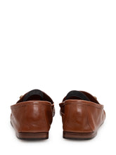 VERSACE - Loafers with Front Metal Detail - Brown - LIDIASHOPPING® - Official Website
