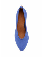 VERSACE - Pointed Toe Pumps with Mid Heel - Blue - LIDIASHOPPING® - Official Website