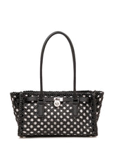 MICHAEL MICHAEL KORS - Woven Tote Bag with Double Handles - Black - LIDIASHOPPING® - Official Website