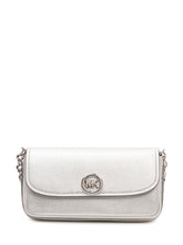MICHAEL MICHAEL KORS - Flap Shoulder Bag with Chain - Silver - LIDIASHOPPING® - Official Website