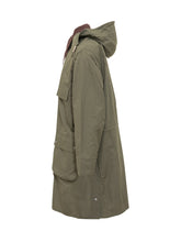 BARBOUR X PAUL SMITH - Cotton Hooded Parka with Corduroy Collar - Green - LIDIASHOPPING® - Official Website