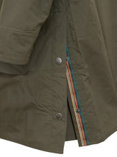 BARBOUR X PAUL SMITH - Cotton Hooded Parka with Corduroy Collar - Green - LIDIASHOPPING® - Official Website