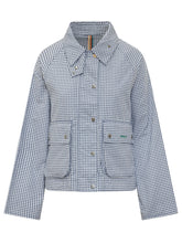BARBOUR X PAUL SMITH - Giacca Gingham Spey - Blu - LIDIASHOPPING® - Official Website