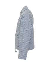 BARBOUR X PAUL SMITH - Giacca Gingham Spey - Blu - LIDIASHOPPING® - Official Website