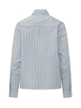 DES PHEMMES - Striped Shirt with Embellishments - Blue - LIDIASHOPPING® - Official Website