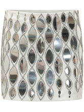 DES PHEMMES - Micro Skirt with Mirror Embellishments - White - LIDIASHOPPING® - Official Website