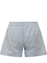 DES PHEMMES - Striped Boxer Shorts with Elastic Waist - Blue - LIDIASHOPPING® - Official Website