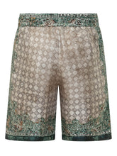 AMIRI - Shorts Bandana con Coulisse e Stampa All Over - Verde - LIDIASHOPPING® - Official Website
