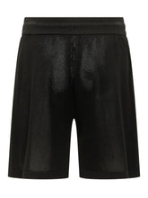 AMIRI - Shorts Chateau Crochet con Coulisse e Ricamo Frontale - Nero - LIDIASHOPPING® - Official Website