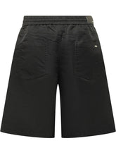 AMIRI - Shorts Amiri Hollywood con Coulisse e Ricamo Frontale - Nero - LIDIASHOPPING® - Official Website